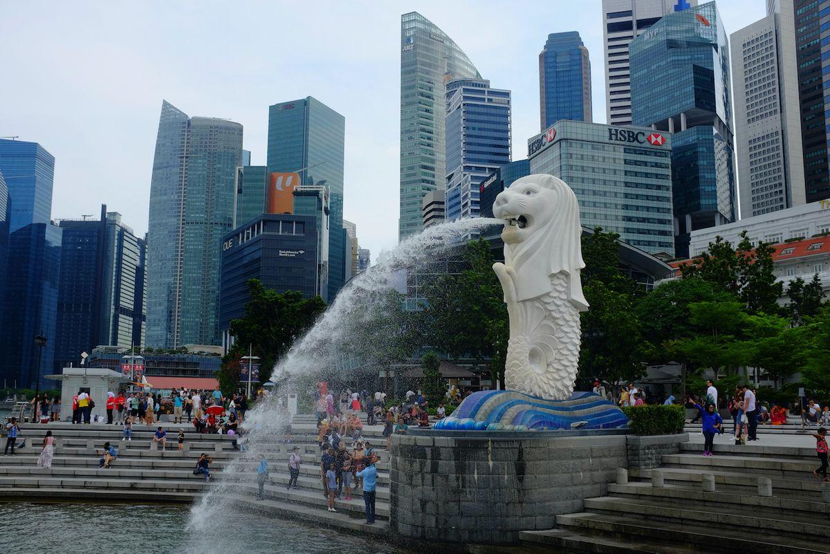 Merlion Park in Singapore