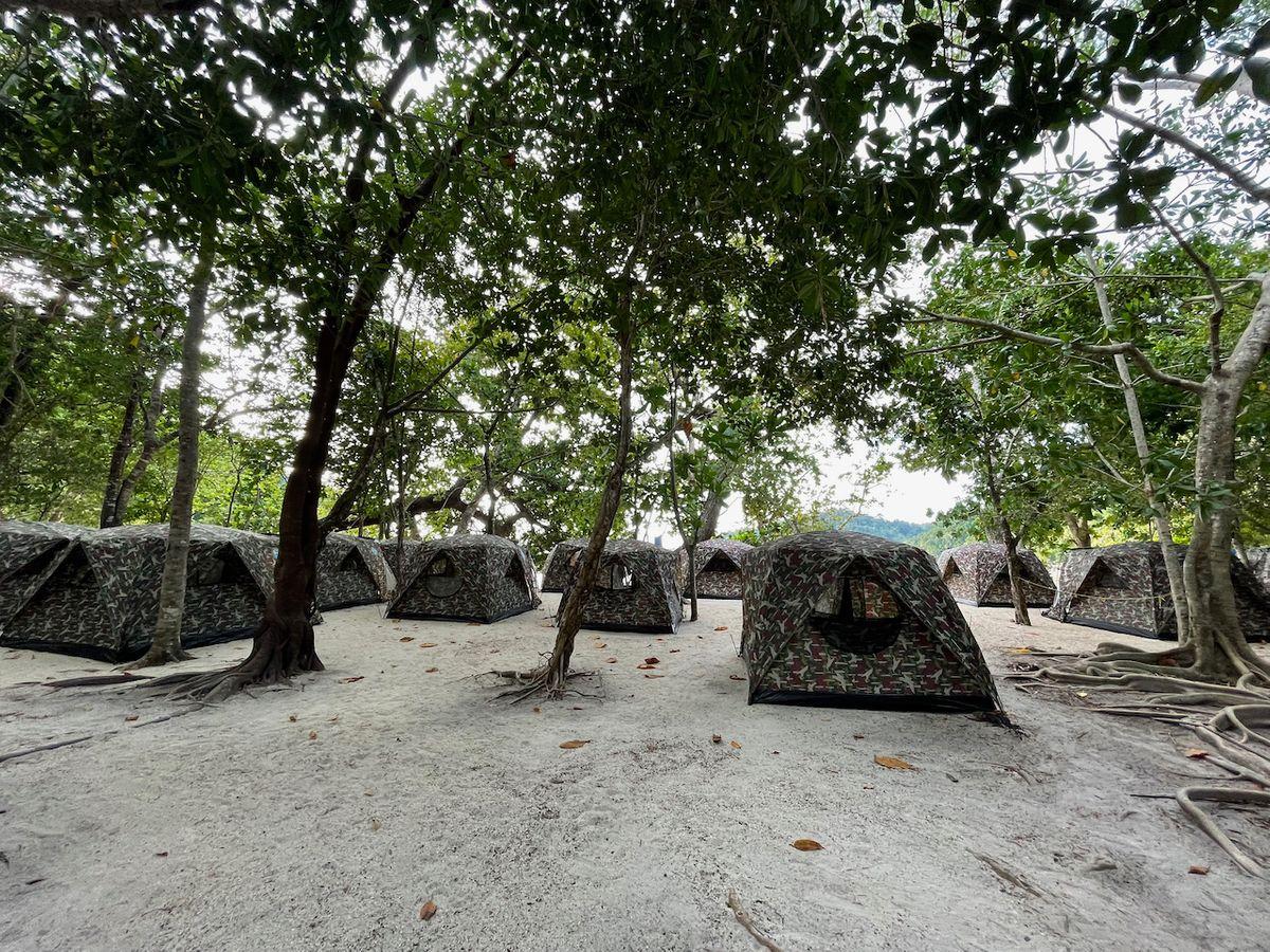 Tent at Mai Ngam Beach