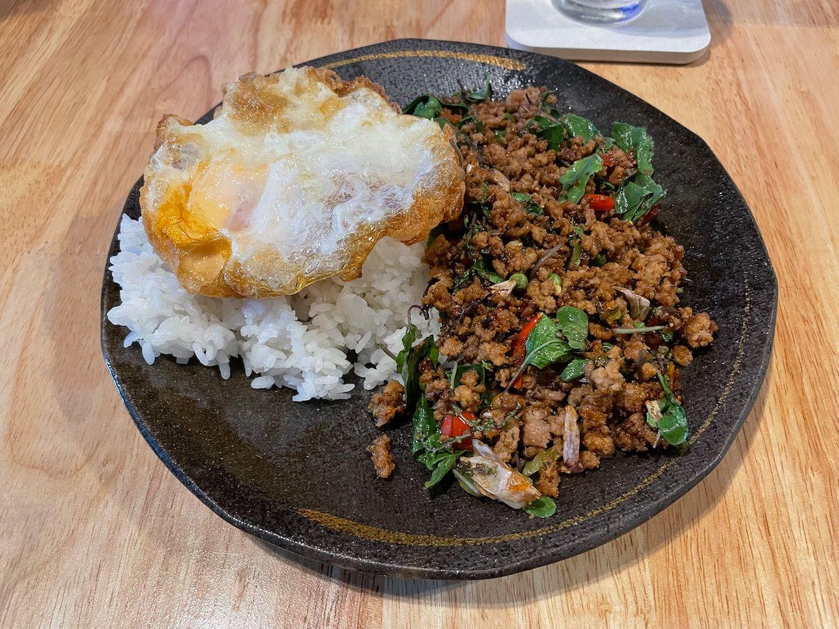 Pork Basil at Schwedakong Land